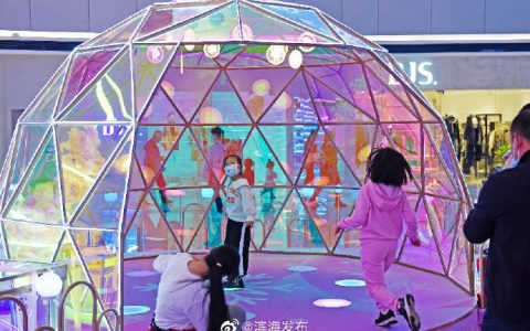 流光溢彩！“梦幻集光梦工厂”营造浓厚商业氛围