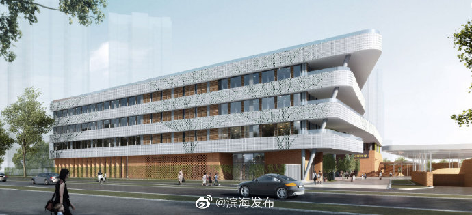 中新天津生态城将再添一座美丽校园！学校主体已完工