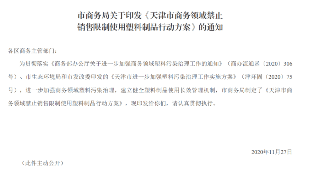 注意！＠天津人，这类吸管和塑料袋不能用了！