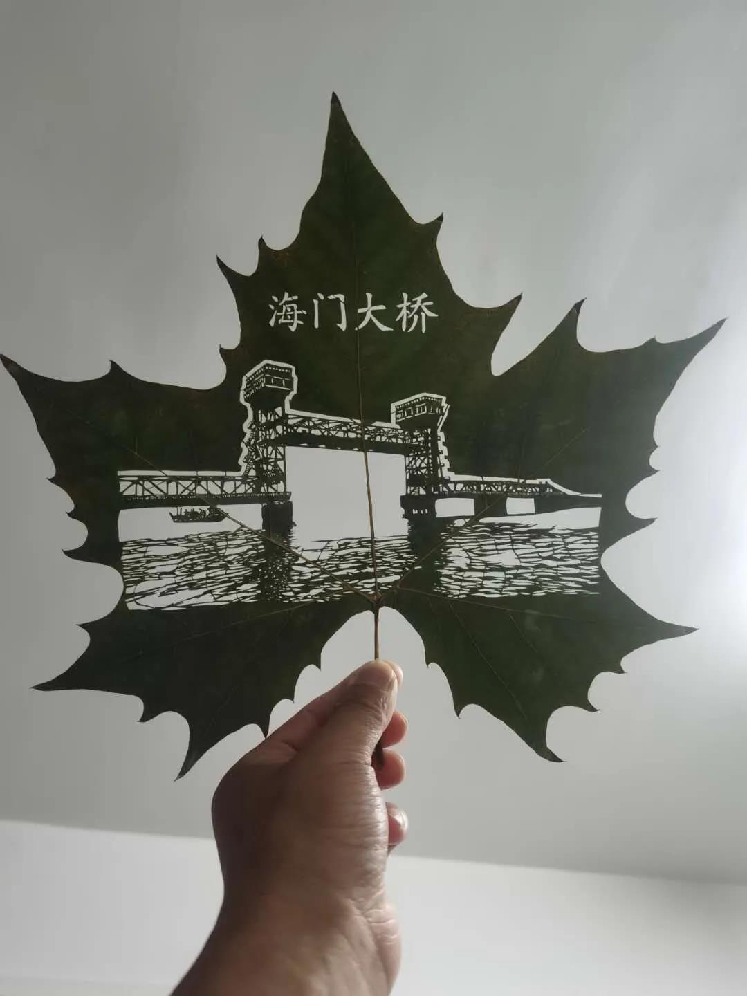太美了!滨海新区博物馆首届全国叶雕艺术展开展啦!