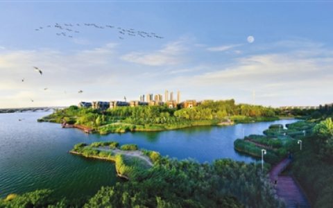 天津：盐碱荒滩上建起30余座公园