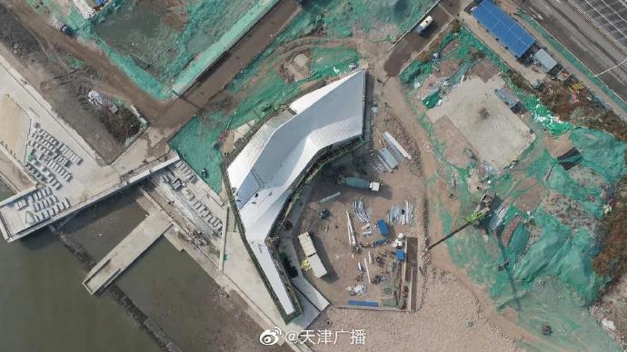 天津东疆东部岸线新建筑封顶，来看看长嘛样