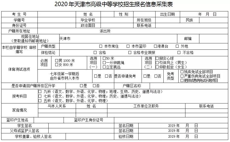 2021天津中考报名即将开始,有什么注意事项？家长速看！