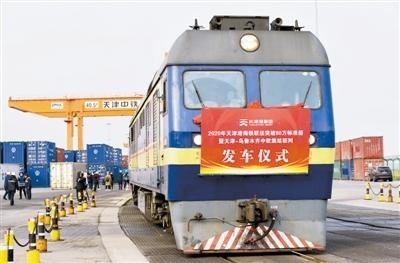天津港今年海铁联运吞吐量破80万标准箱