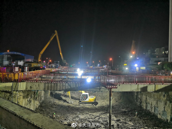 天津地铁7号线一期工程宏源道站进入基坑开挖阶段