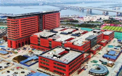 天津滨海新区中医医院项目主体完工