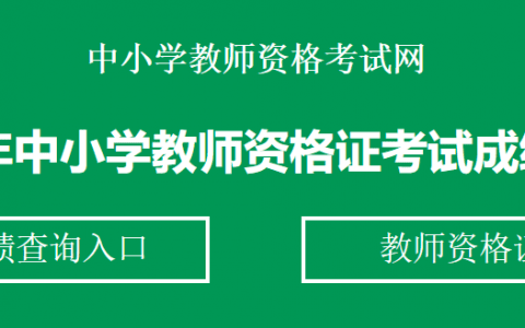 2020下半年天津教师资格考试成绩查询官网