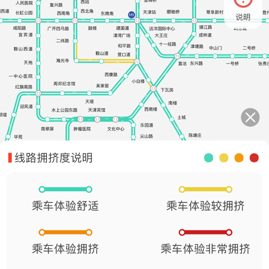 天津地铁挤不挤？点它就知道！