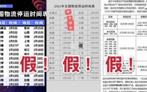 全国快递下周前全部停运？官方最新回应来了