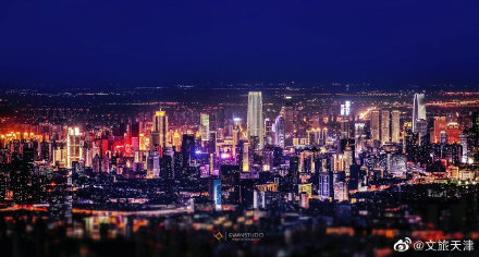 2021年的第一个夜晚 天津很美