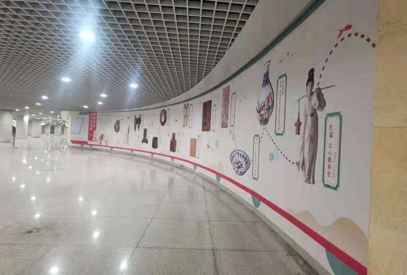 “流动博物馆”主题车站在地铁天津站站正式落成