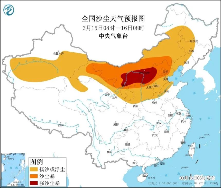 近10年最强沙尘过程来了 大数据剖析漫天黄沙