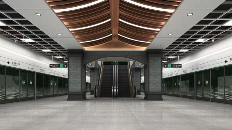 天津地铁4号线南段工程全面进入装饰装修阶段