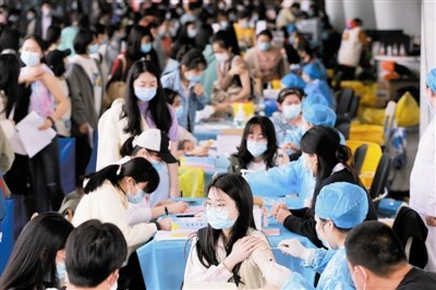 天津高校疫苗接种有序展开