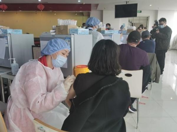 天津经开区新冠疫苗接种点接种工作有序推进