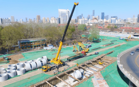 天津地铁7号线八里台代建站基坑开挖