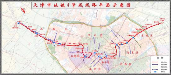 好消息！天津又一条地铁开通时间定了！线路图曝光！
