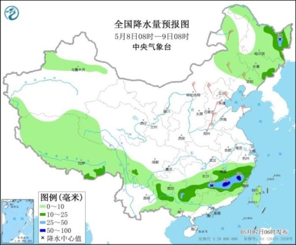 沙尘暴蓝色预警继续发布 华北有大风沙尘天气