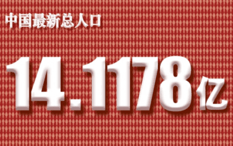 中国最新总人口，14.1178亿人！