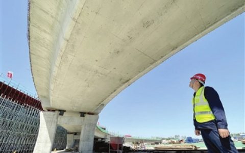 外环线东北部调线与津蓟快速路 立交工程年内主体完工
