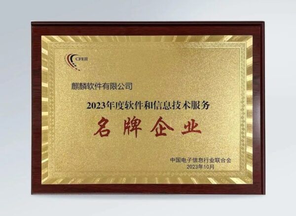 蝉联！高新区企业荣获“2023年度软件和信息技术服务名牌企业”称号