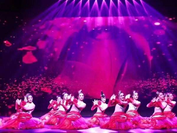大型歌舞表演《万方乐奏•融梦和田》在滨海新区火热上演