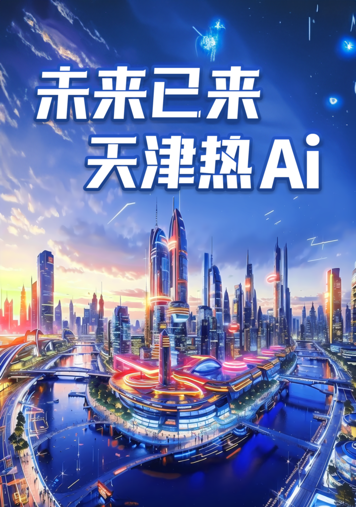 《未来已来 天津热Ai》——天塔AI跨年灯光秀活动照亮天津夜空