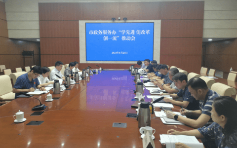 工作动态｜对标先进谋发展 比学赶超创一流——市政务服务办召开“学先进 促改革 创一流”推动会