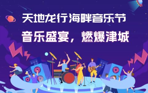 天地龙行海畔音乐节丨音乐盛宴，燃爆津城