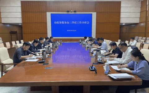 工作动态｜干字当前 善作善成！全力以赴为全市大局“添秤”加力——市政务服务办召开三季度工作分析会议