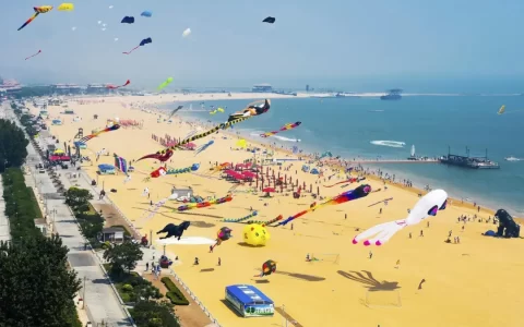 “向海乐活——东疆湾风筝季”4月4日在天津东疆湾沙滩景区盛大开幕