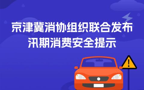 京津冀消协组织联合发布汛期消费安全提示