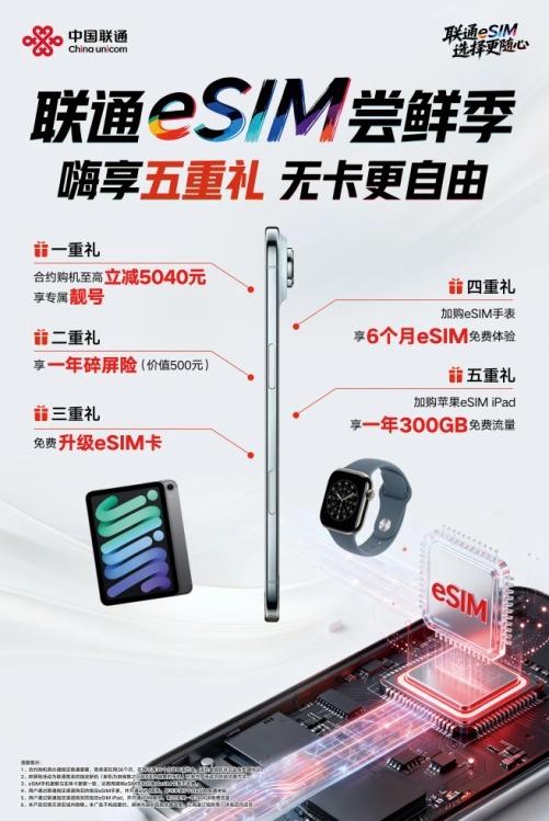eSIM手机服务全面上线 天津联通提供一站式办理服务
